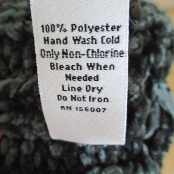 Vera Bradley SOFT Knit Chenille Pom Pom Beanie Hat. Green - Picture 11 of 11